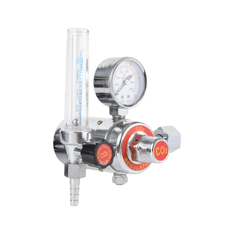 Regulador de CO2 de dióxido de carbono tipo aquecido Regulador de gás de latão completo com pressão ajustável
